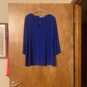 Susan Graver liquid knit blouse